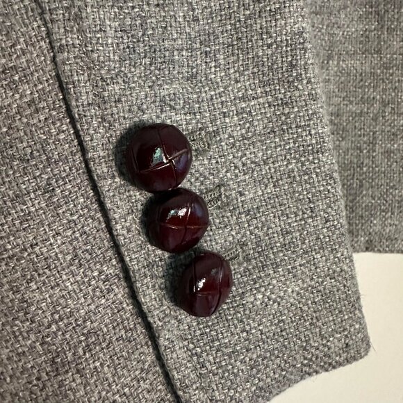 Banana Republic Wool Blend Elbow Patch Schoolboy Blazer Jacket - 2 Tall - Picture 2 of 9